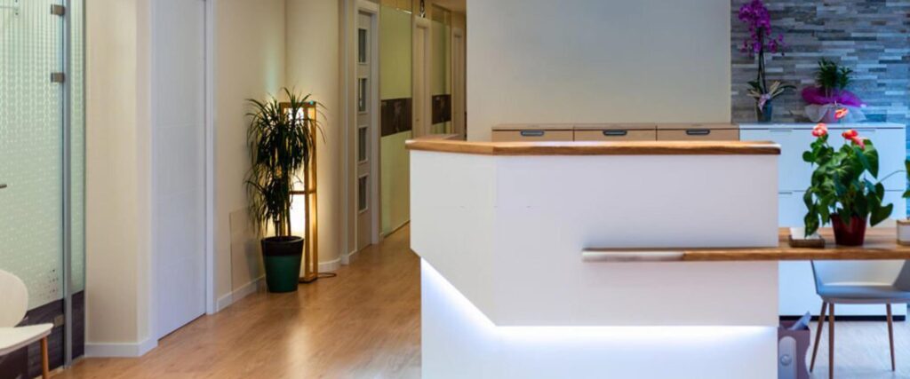 Modern and welcoming medical office reception area